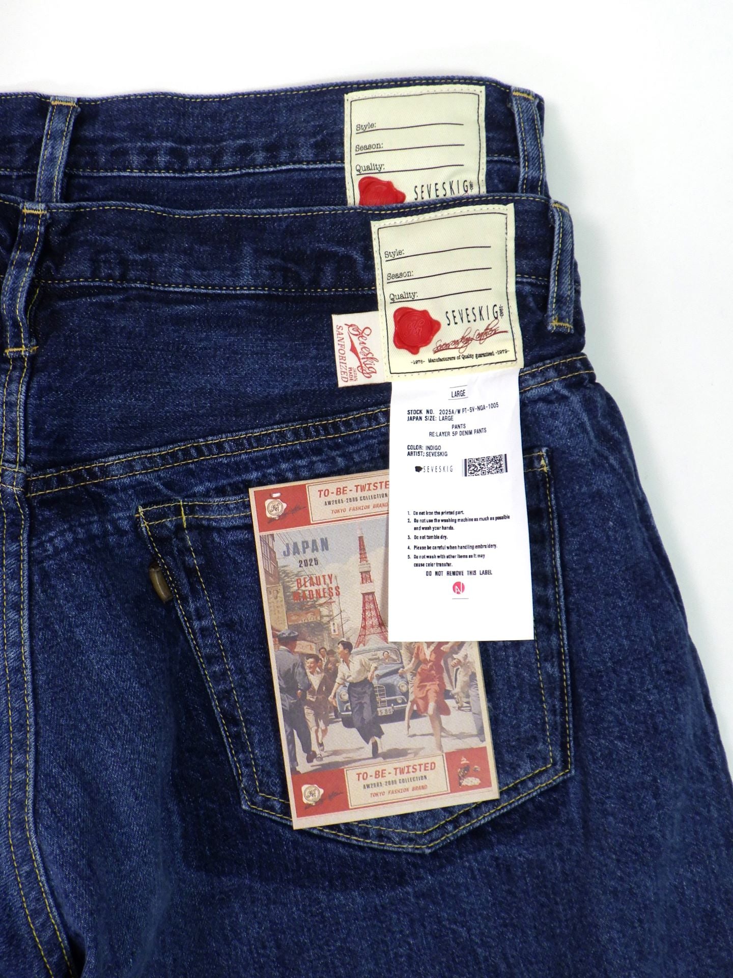 SEVESKIG Re:Layer 5P Denim Pants PT-SV-NGA-1005-IND – KAWANO