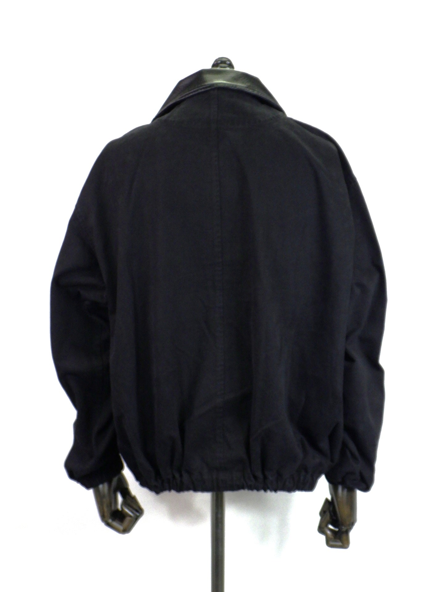SUPERTHANKS　Pigment dyed stand-collar zip blouson　ST263JK02A-BK