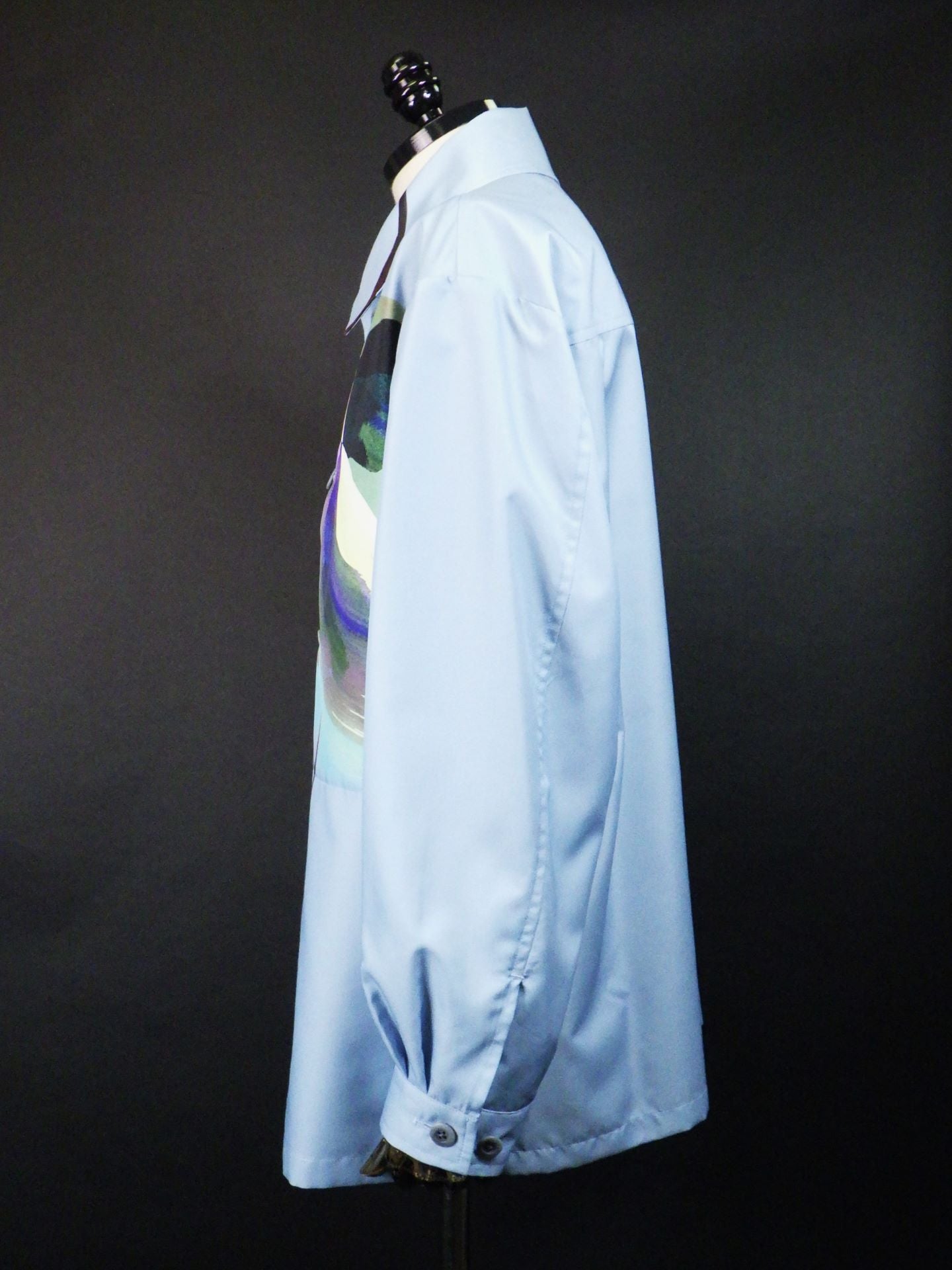 UJOH　BOXシャツブルゾン　M744-B55-907-BL