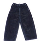 SUPERTHANKS　Black flocky denim barrel leg trousers　ST263PT01-Biowash-BK