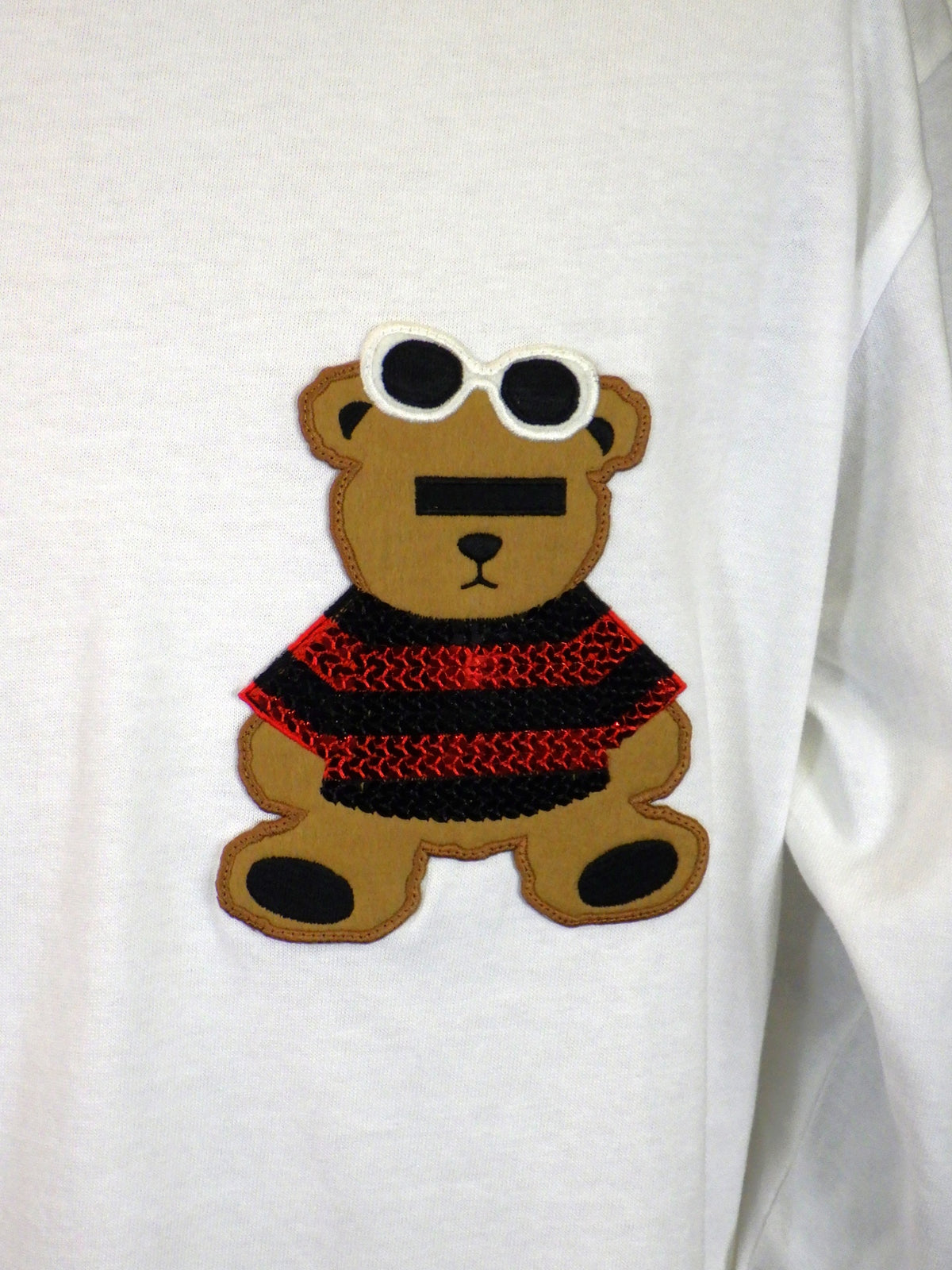 STUD MUFFIN　5.6ozコットン天竺 カートベアシークインパッチワーク　624-02901-WH