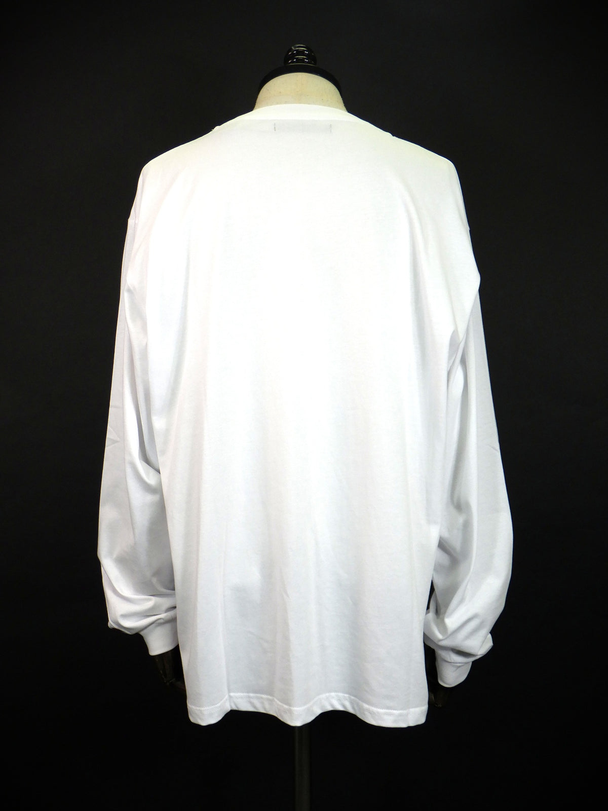STUD MUFFIN　7ozコットン天竺 カラークリスタルメタルミックス LS Tシャツ　624-02896-WH