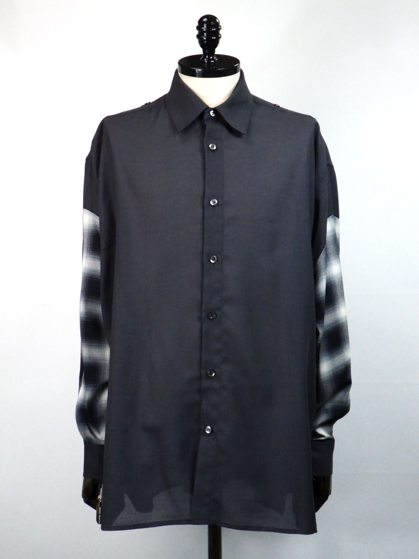 amok　ドッキングシャツ　252023-BK