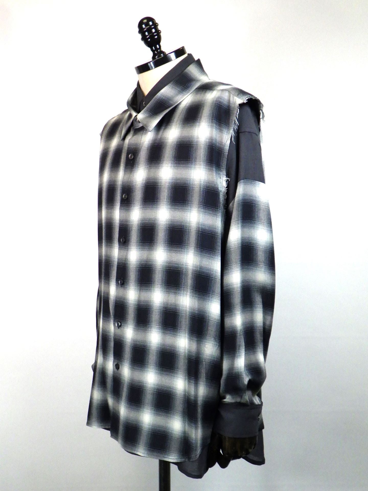 amok　ドッキングシャツ　252023-BK