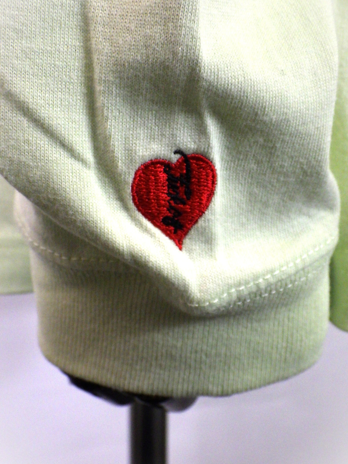 STUD MUFFIN　5.6ozコットン天竺 WARNING BEARフォームプリント LS Tシャツ　624-02905-L.GRN