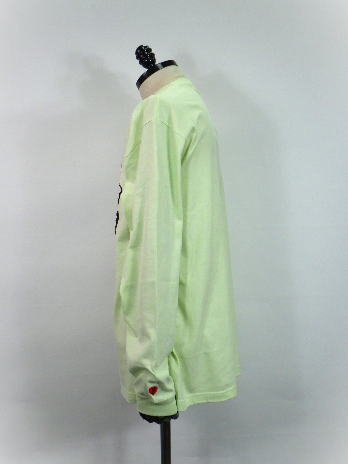 STUD MUFFIN　5.6ozコットン天竺 WARNING BEARフォームプリント LS Tシャツ　624-02905-L.GRN