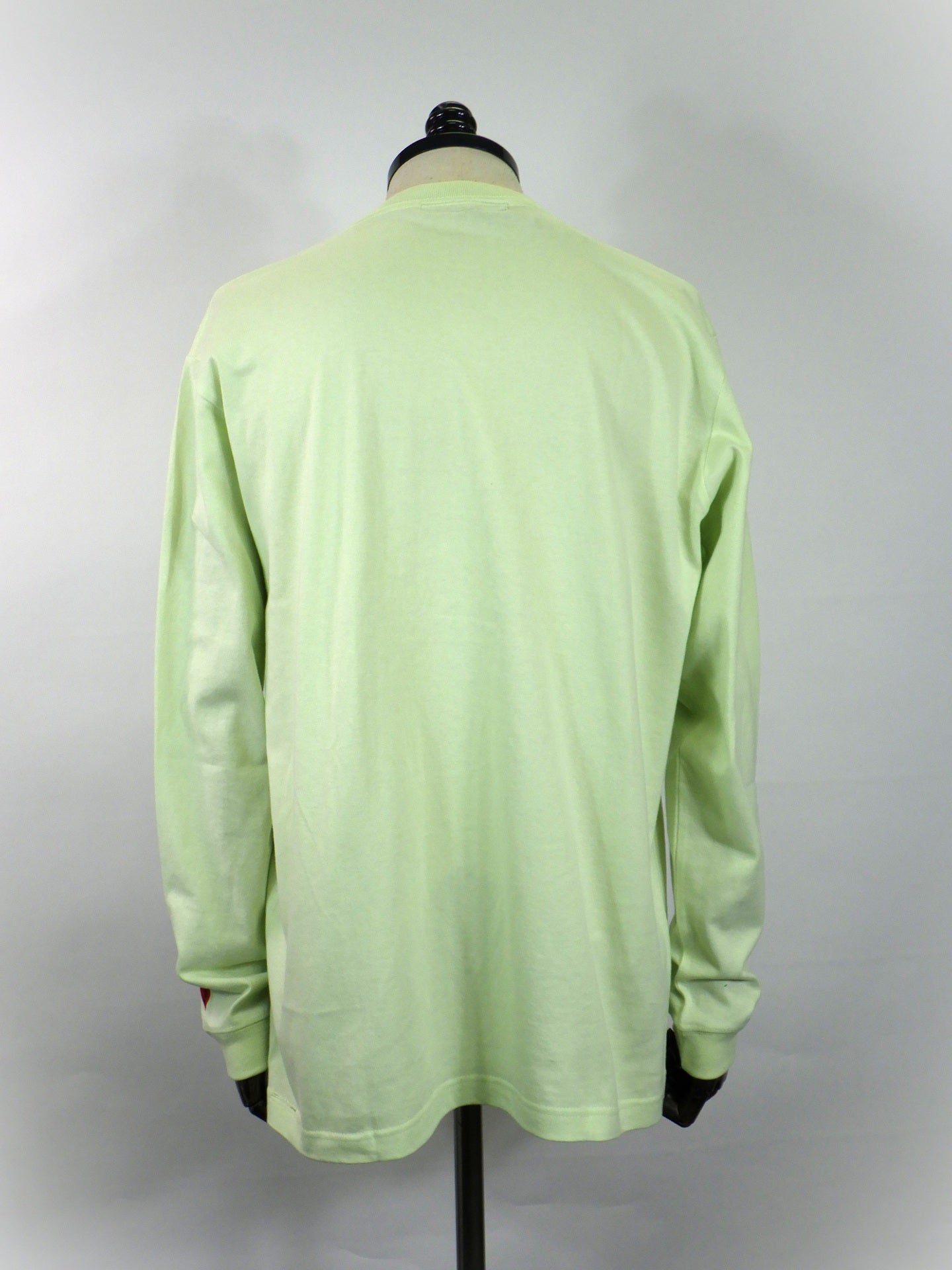 STUD MUFFIN　5.6ozコットン天竺 WARNING BEARフォームプリント LS Tシャツ　624-02905-L.GRN