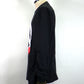 STUD MUFFIN　5.6ozコットン天竺 ドリップピースフォームプリント/パッチワーク LS Tシャツ　624-02900-BK