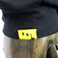 STUD MUFFIN　7ozコットン天竺 カラークリスタルメタルミックス LS Tシャツ　624-02896-BK