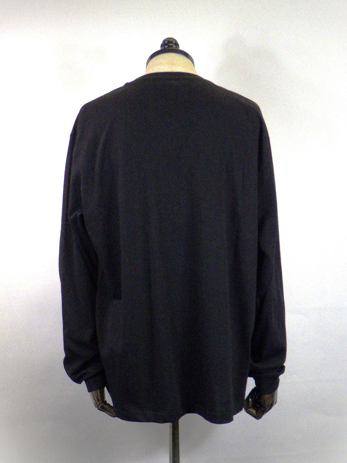 STUD MUFFIN　7ozコットン天竺 カラークリスタルメタルミックス LS Tシャツ　624-02896-BK