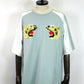 amok　SHAGGY LOGO SOUVENIR JACKET TEE　261KA01-BLUE