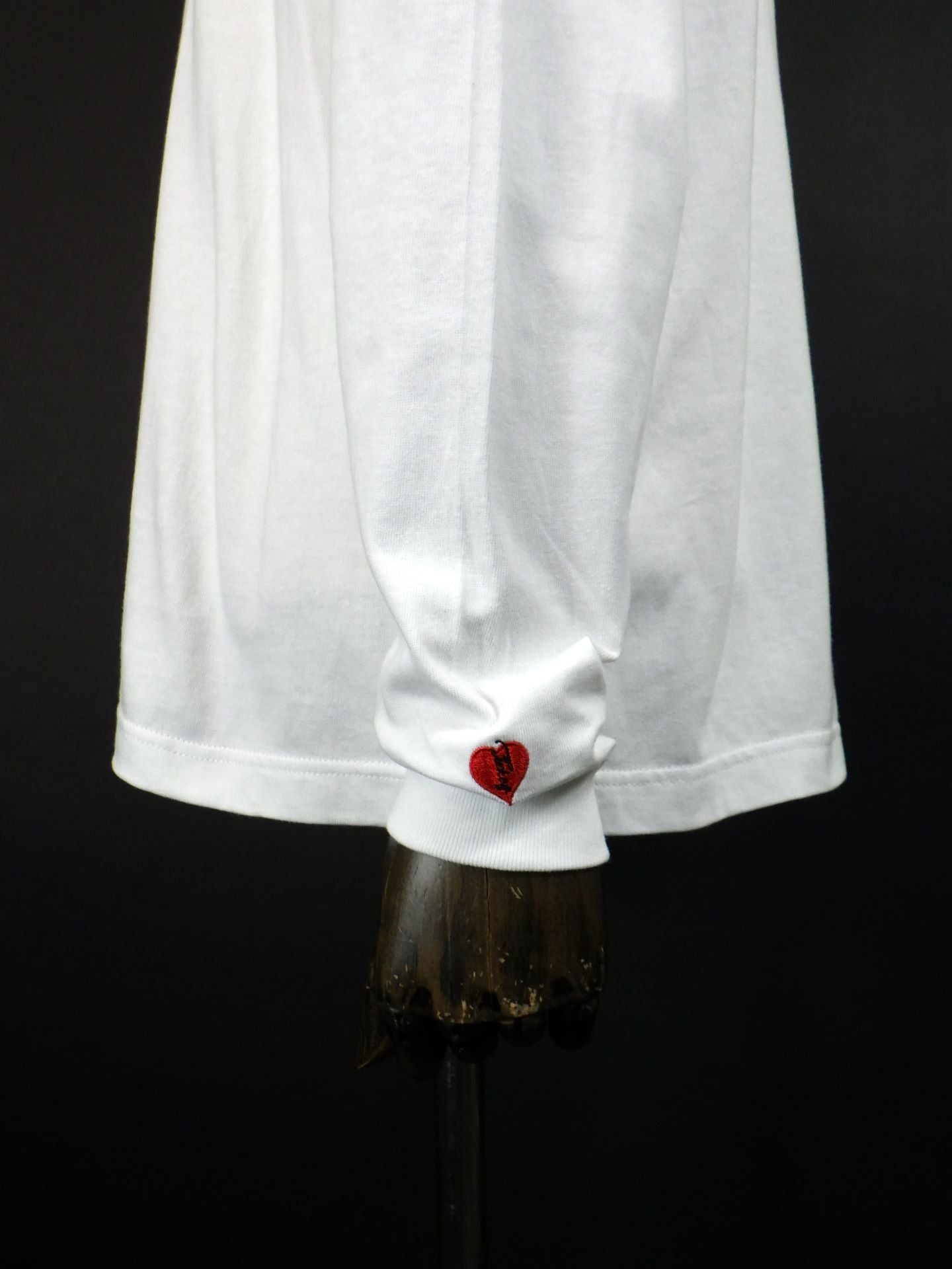 STUD MUFFIN　コットン天竺 ボックスロゴ発泡プリントLS Tシャツ　524-02817-WH