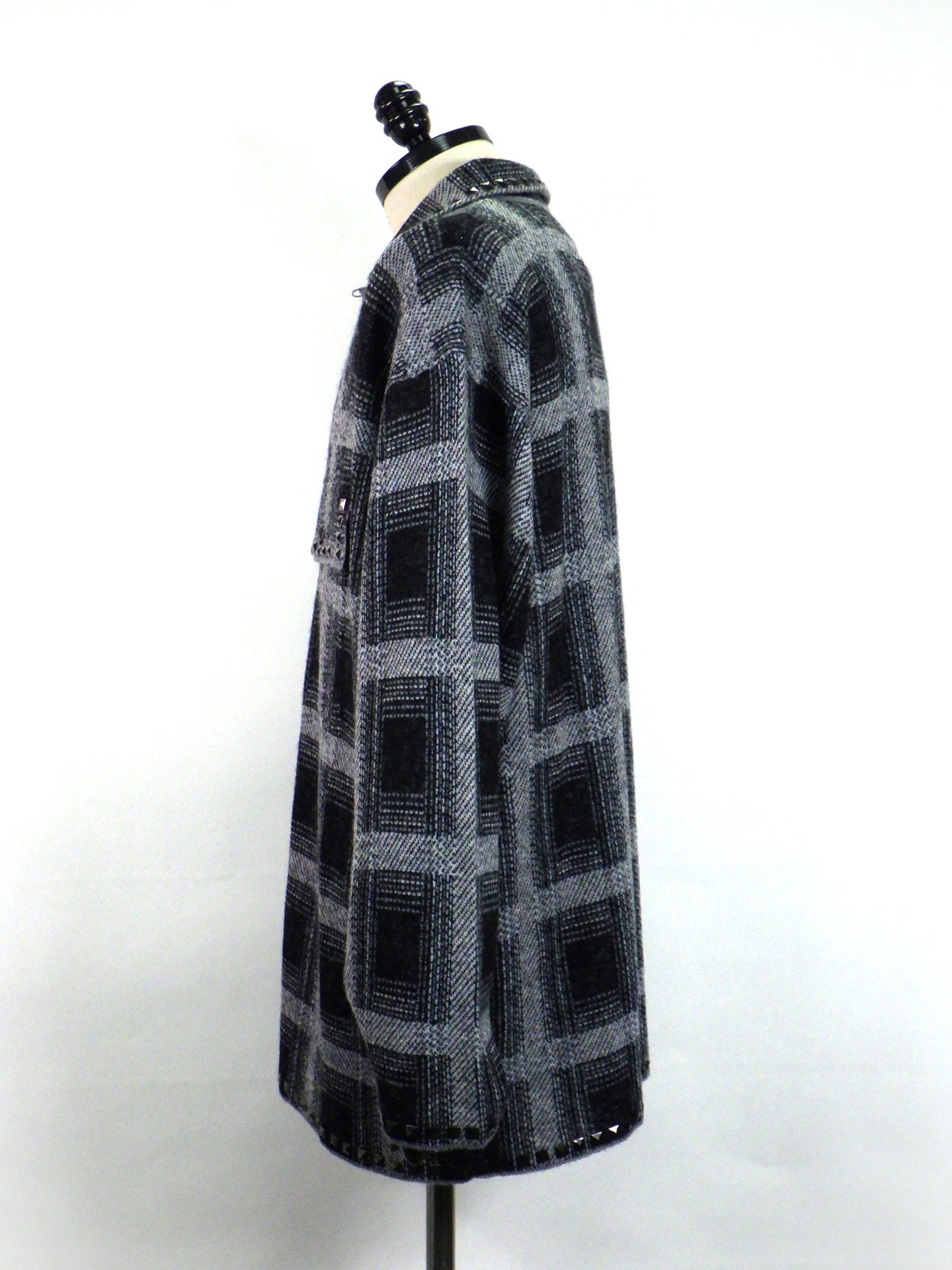 amok　KINIT CHECK SHIRT　262023-BK