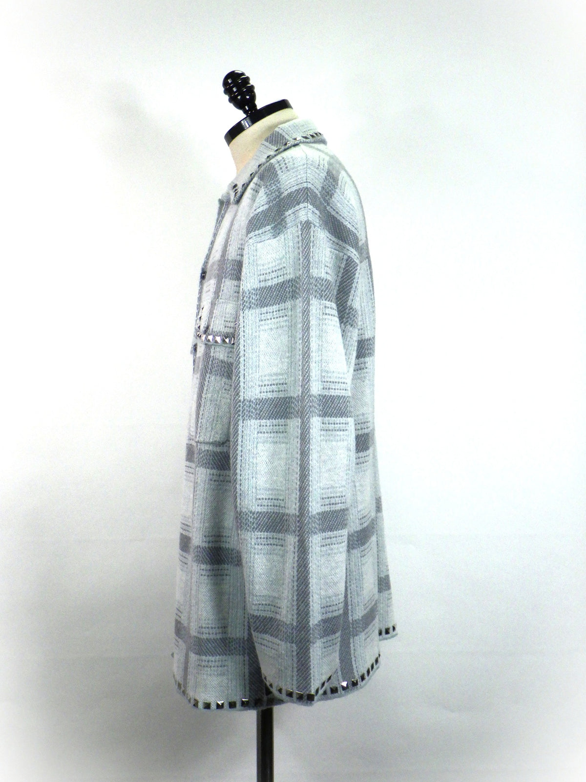 amok　KINIT CHECK SHIRT　262023-MINT
