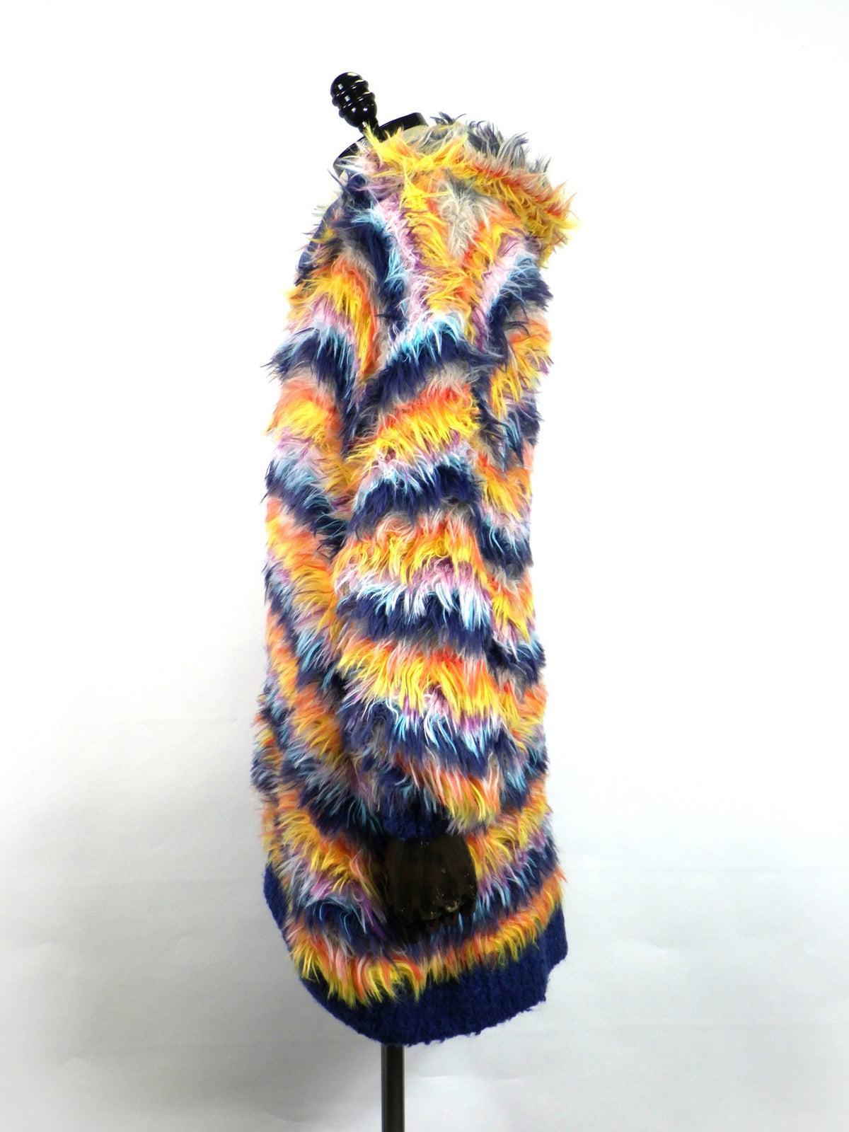 amok　MULTI BORDER HOODIE KNIT　262032-MULTI