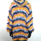 amok　MULTI BORDER HOODIE KNIT　262032-MULTI