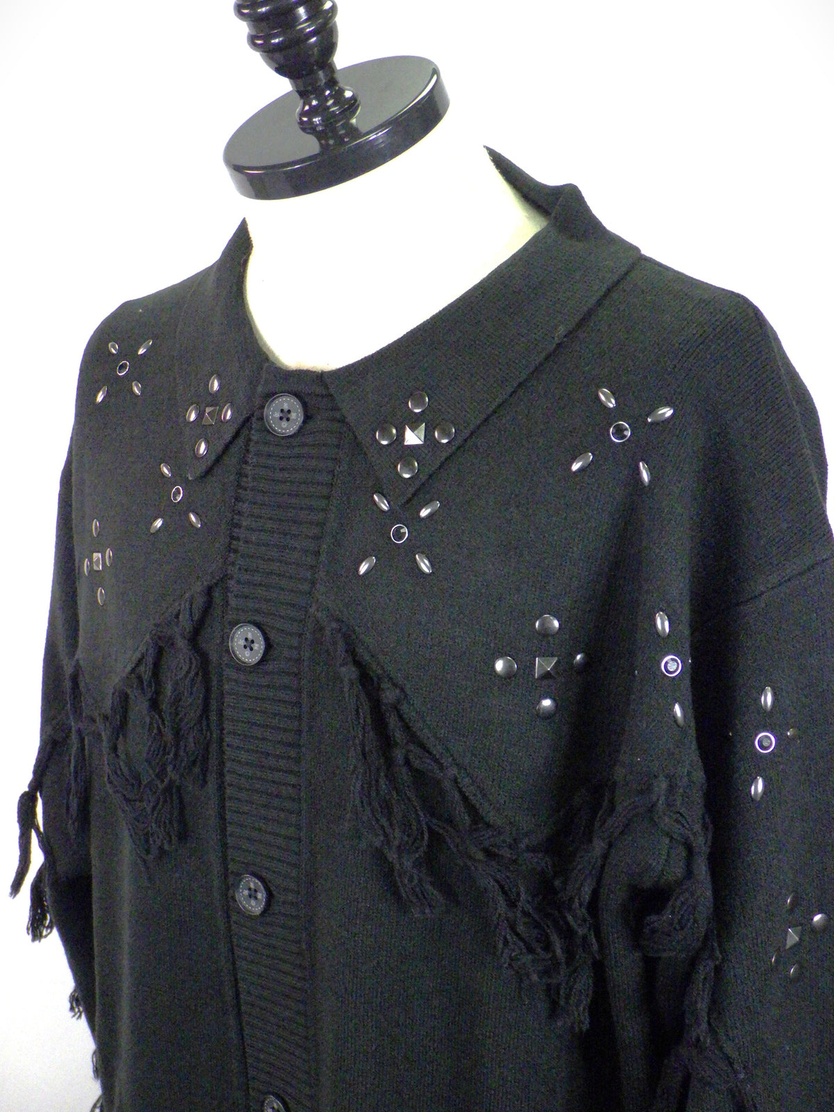 amok　WESTERN KNIT CARDIGAN　262035-BK