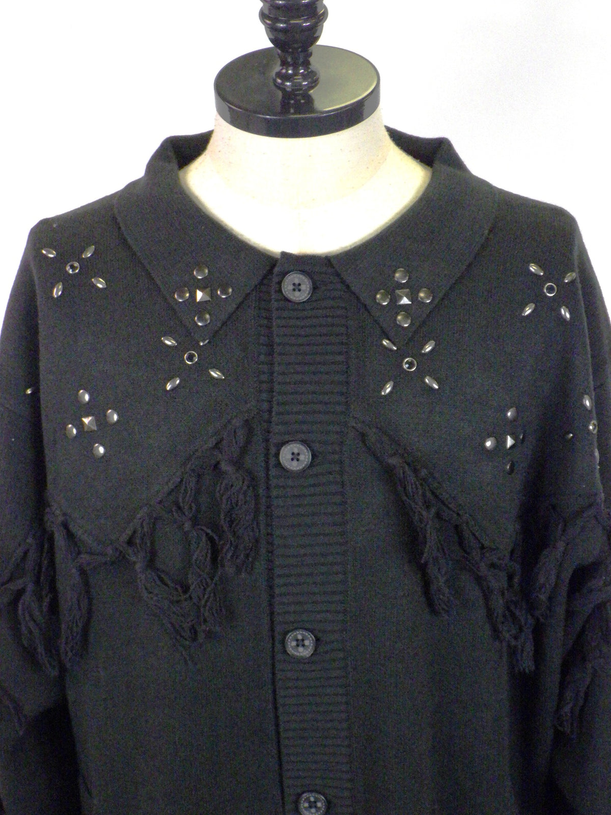 amok　WESTERN KNIT CARDIGAN　262035-BK