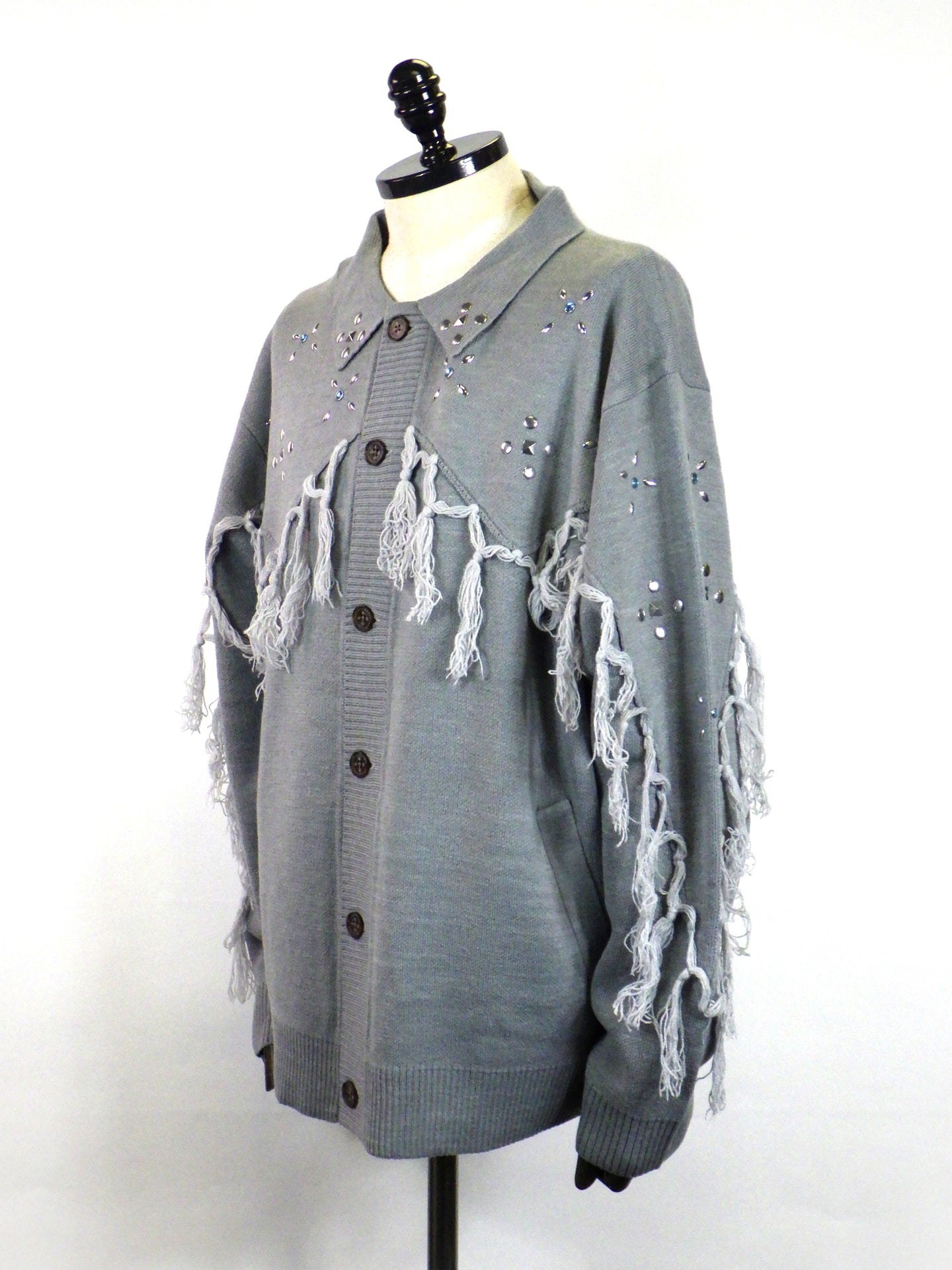 amok　WESTERN KNIT CARDIGAN　262035-GRY