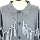 amok　WESTERN KNIT CARDIGAN　262035-GRY