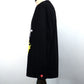 STUD MUFFIN　コットン天竺 PEACE AFTER DEATH&クロスパッチワーク LS Tシャツ　524-02820-BK