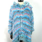 amok　MULTI BORDER HOODIE KNIT　262032-BLUE