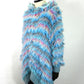 amok　MULTI BORDER HOODIE KNIT　262032-BLUE