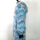 amok　MULTI BORDER HOODIE KNIT　262032-BLUE