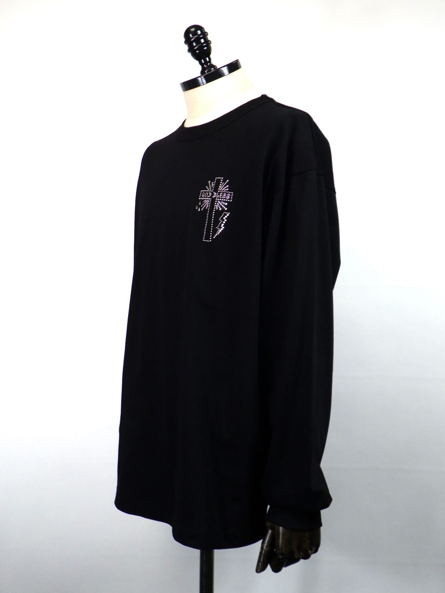 roarguns　クロスクリスタルL/S T-シャツ　25FGT-16-BK