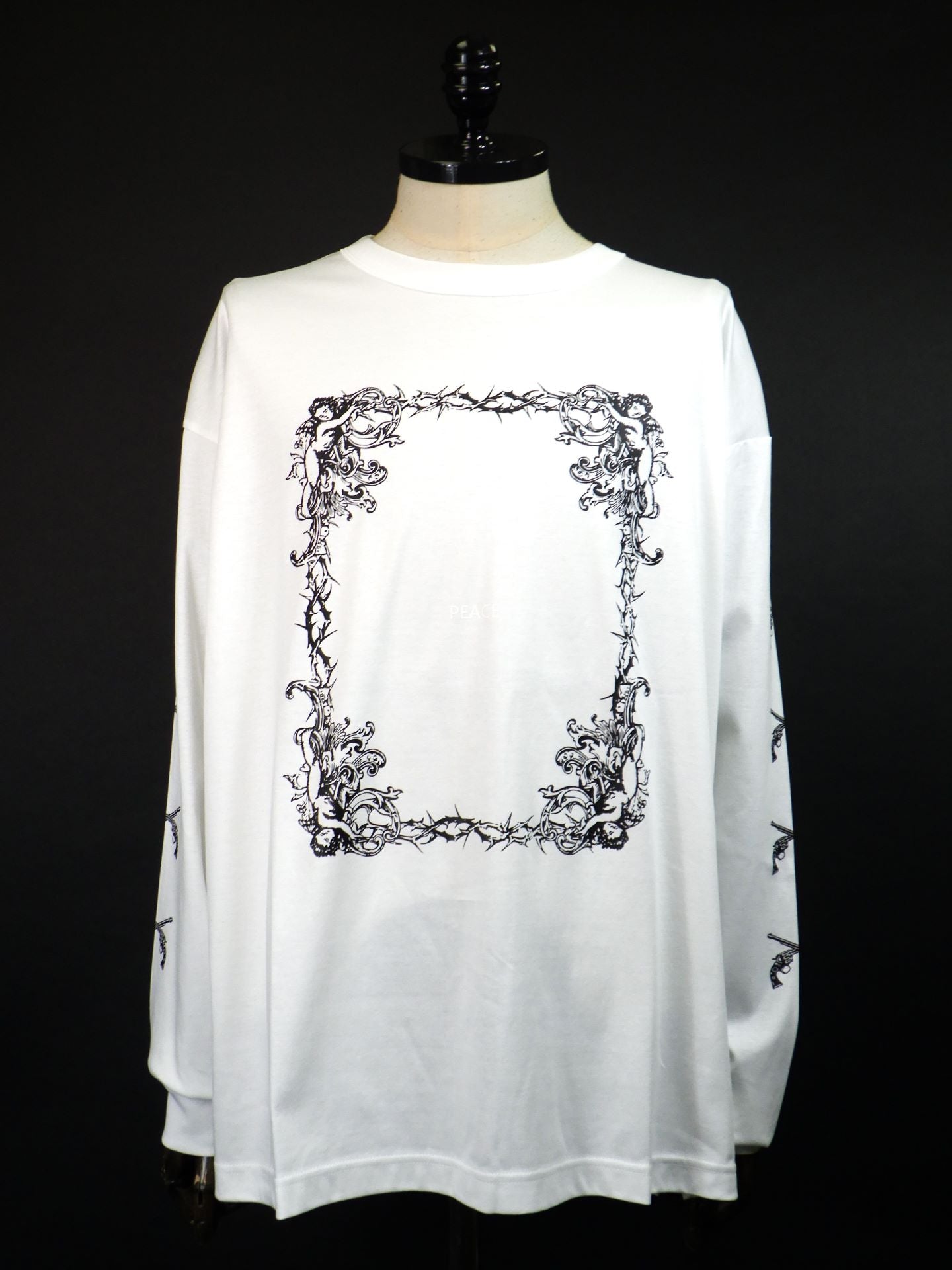 roarguns　エンジェルフレームL/S T-シャツ　25FGT-18-WH