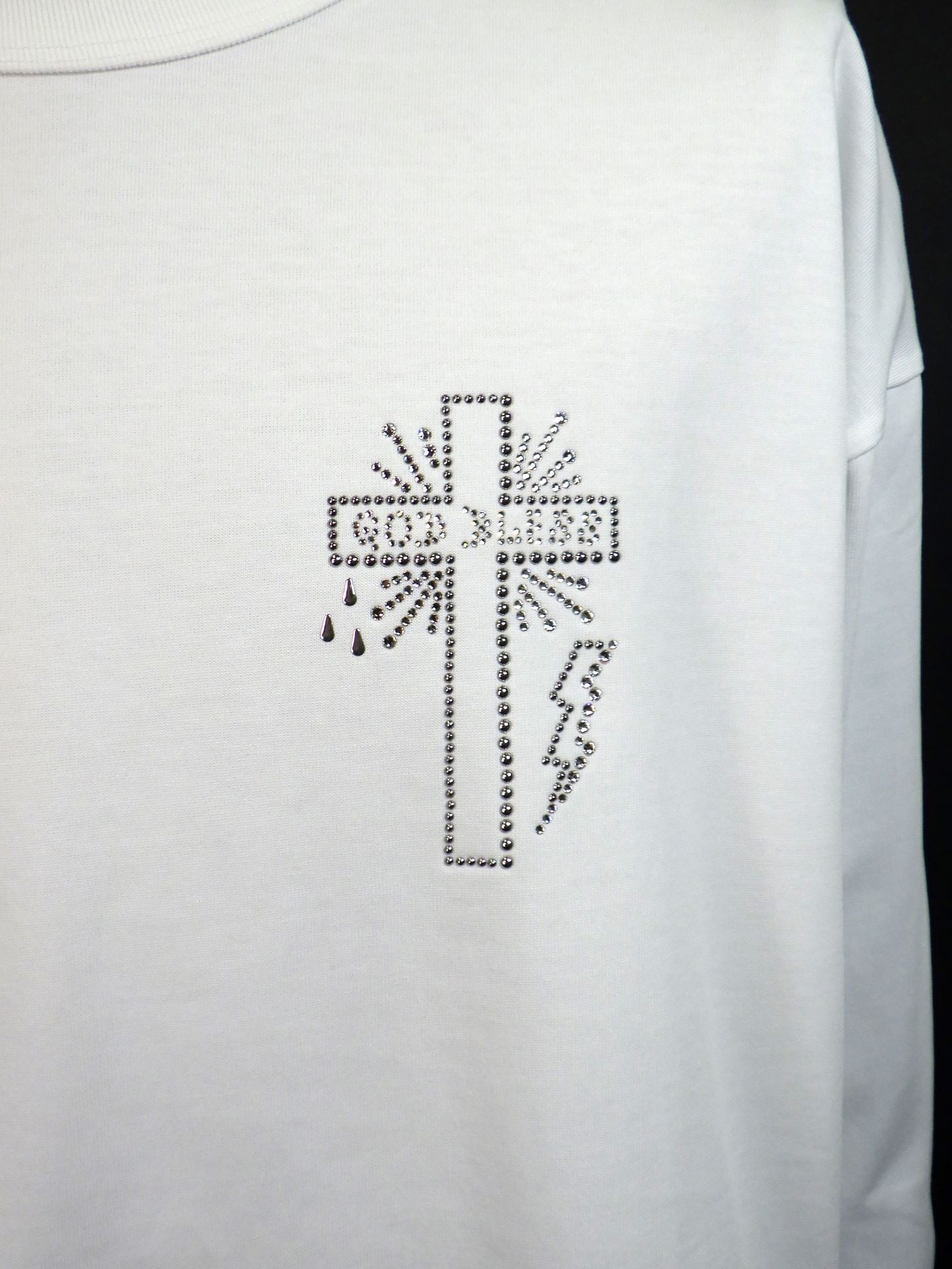 roarguns　クロスクリスタルL/S T-シャツ　25FGT-16-WH