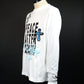 STUD MUFFIN　コットン天竺 PEACE AFTER DEATH&クロスパッチワーク LS Tシャツ　524-02820-WH
