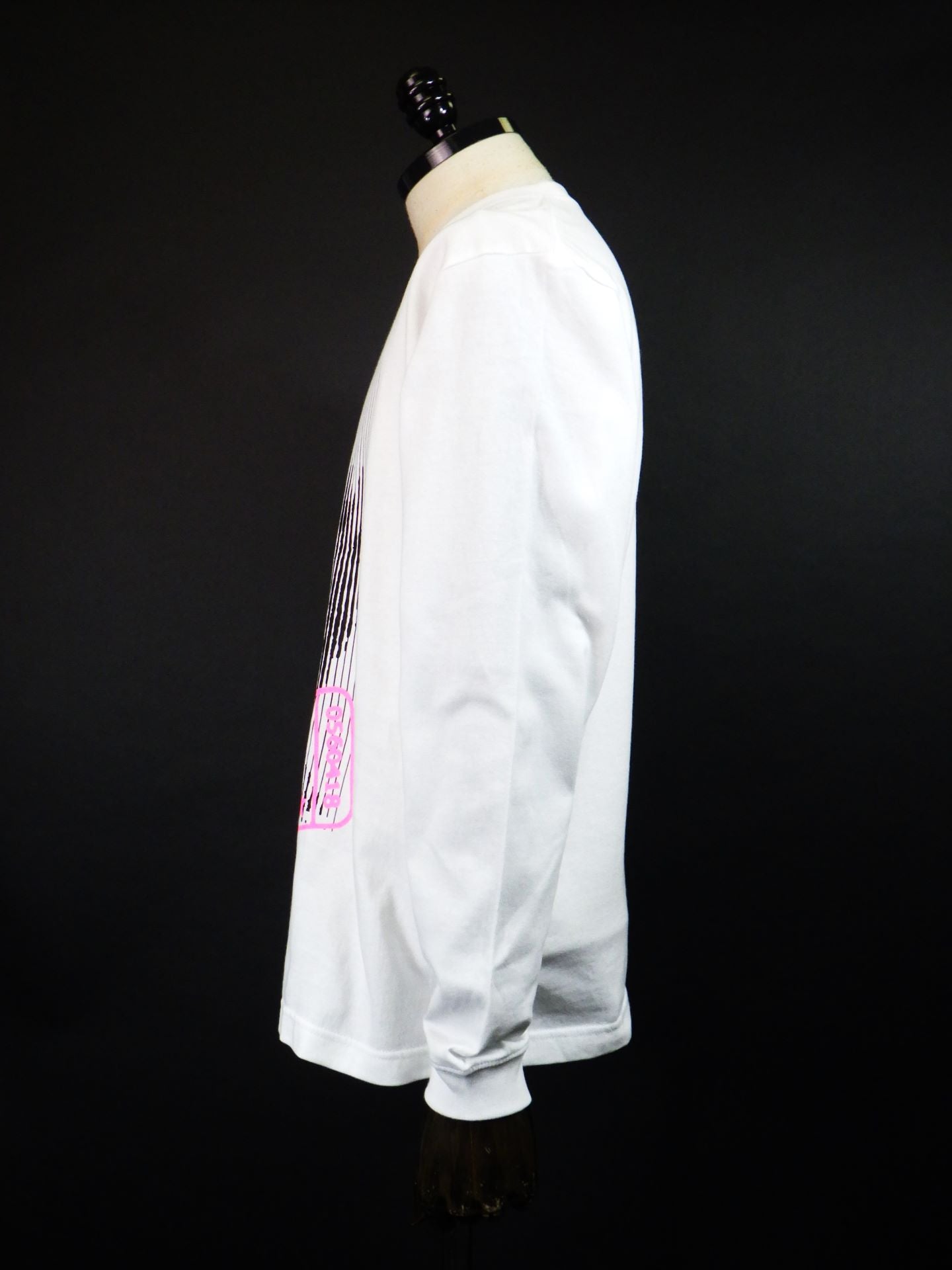 STUD MUFFIN　コットン天竺 LOST HEARTS シークインLS Tシャツ　524-02815-WH