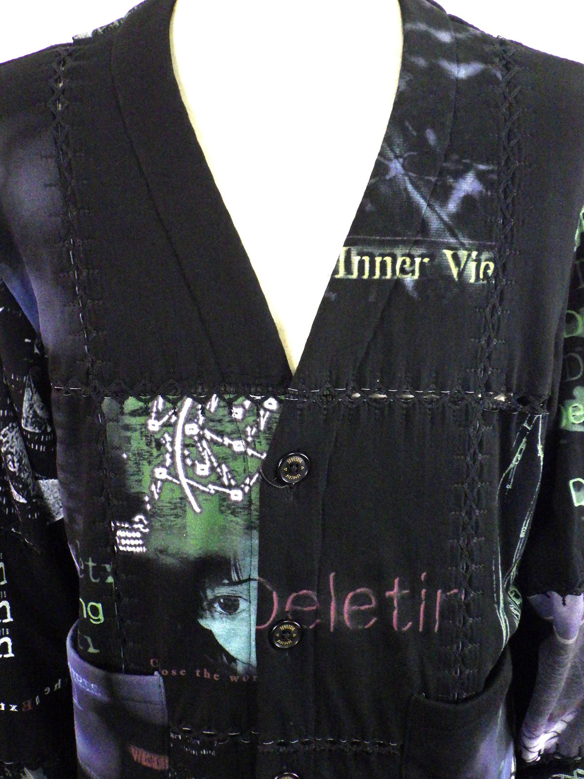 SEVESKIG　Fragment Cardigan ver, Serial Experiments lain　SW-SV-NRA-1005-BK