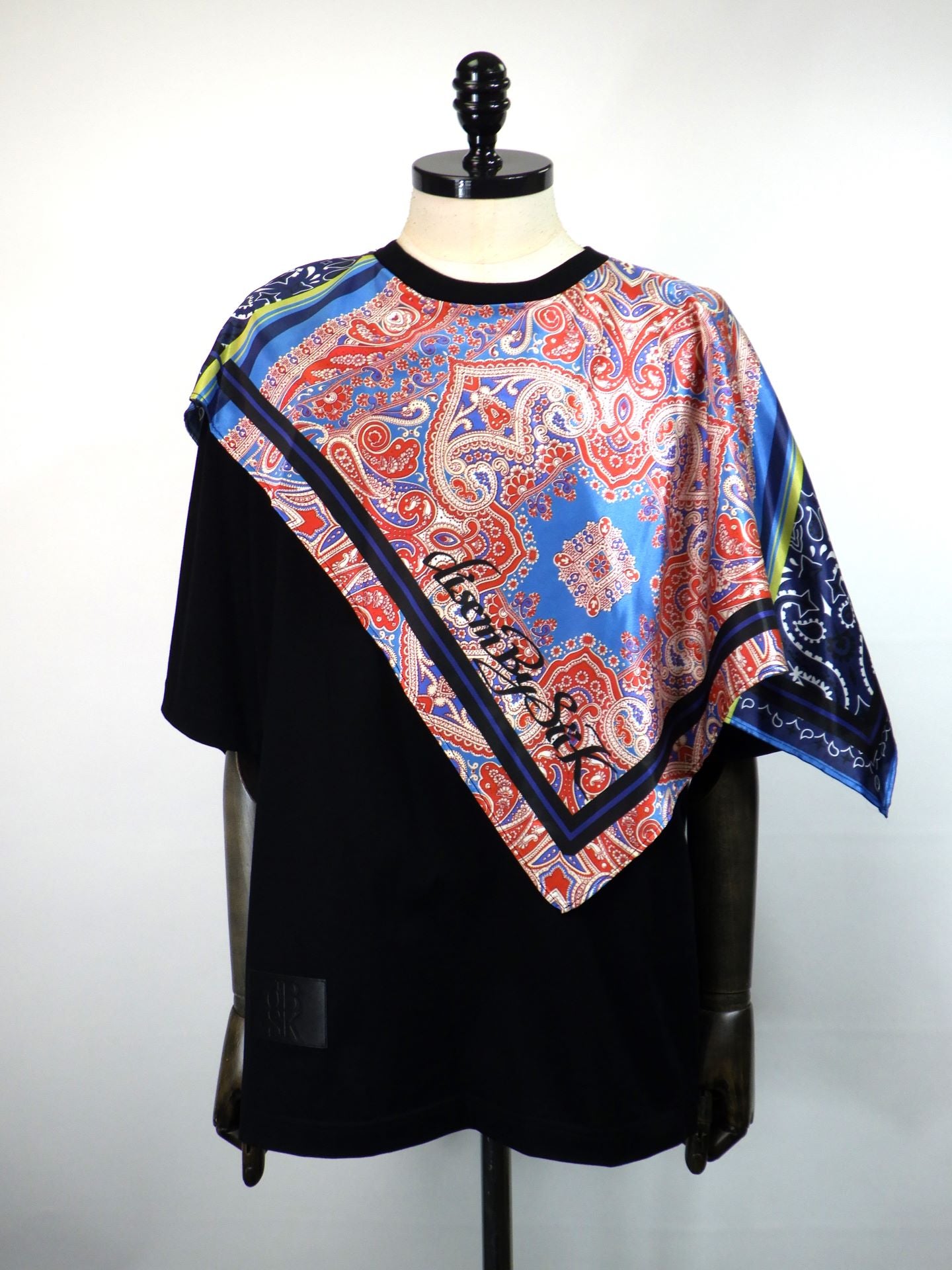 disemBySiiK　スカーフドッキングTシャツ　25AW038BK-1