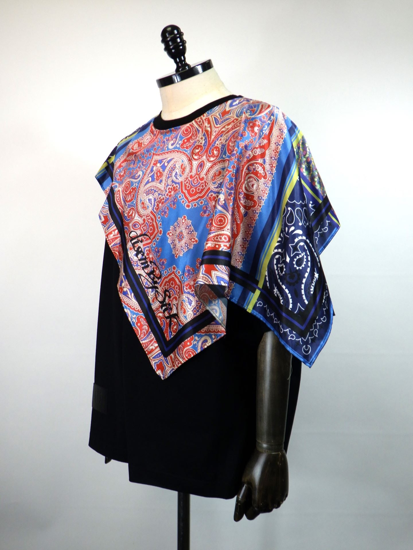 disemBySiiK　スカーフドッキングTシャツ　25AW038BK-1