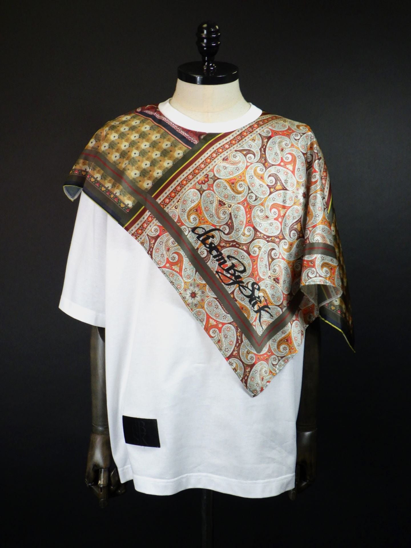 disemBySiiK　スカーフドッキングTシャツ　25AW038WH-1