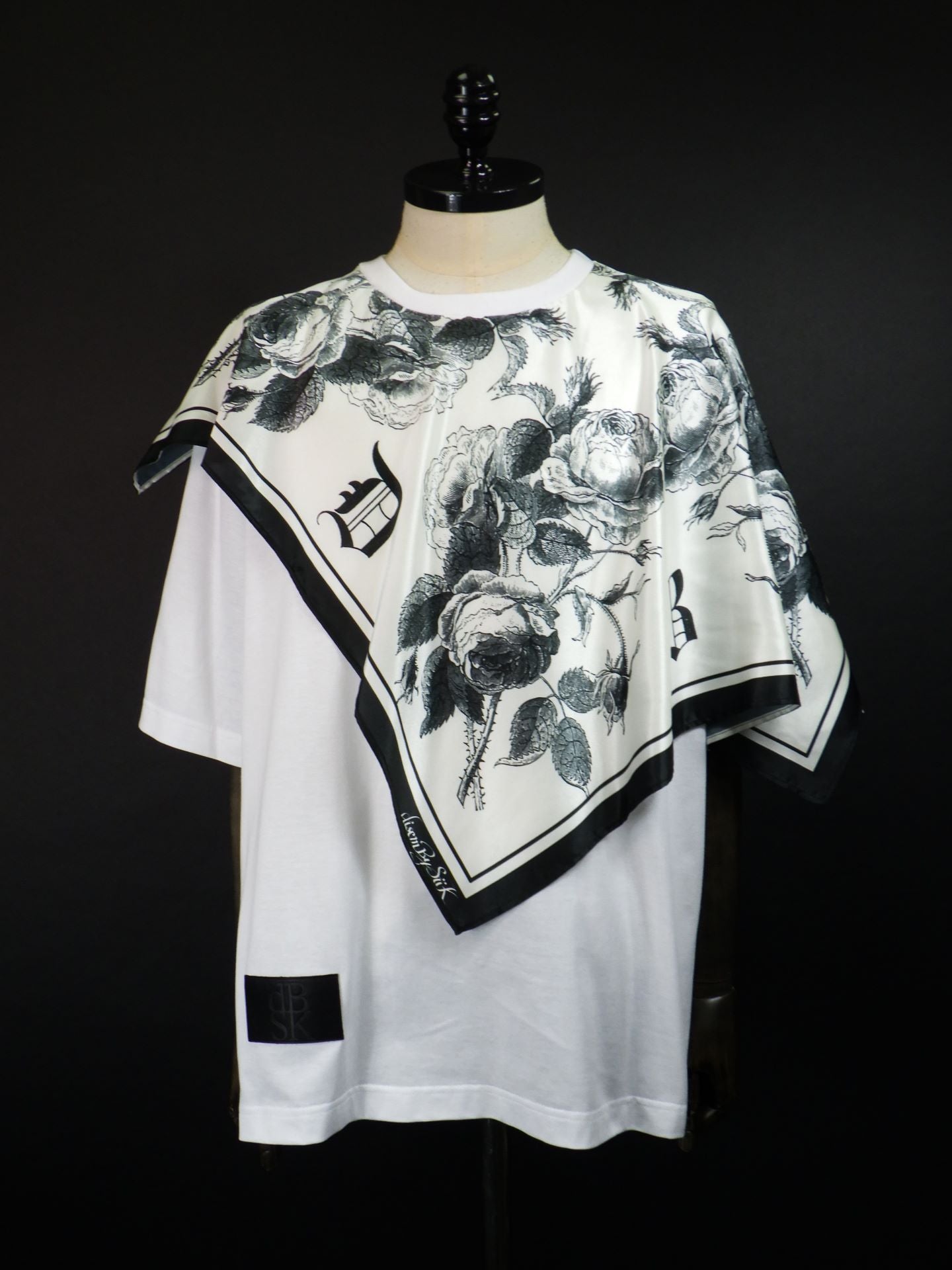 disemBySiiK　スカーフドッキングTシャツ　25AW038WH-2