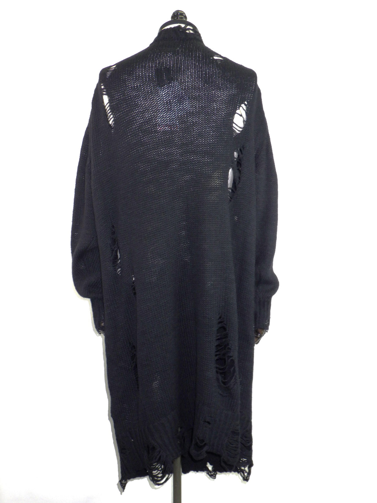 KAMIYA　Damaged Low Gauge Long Cardigan　G17CD077