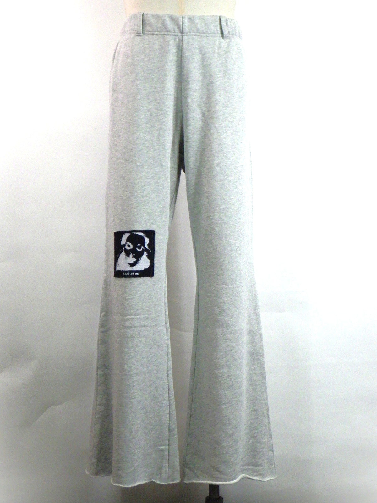 KAMIYA　"Girl Patch" Bootcut Sweat Pants　G17PT103-GR