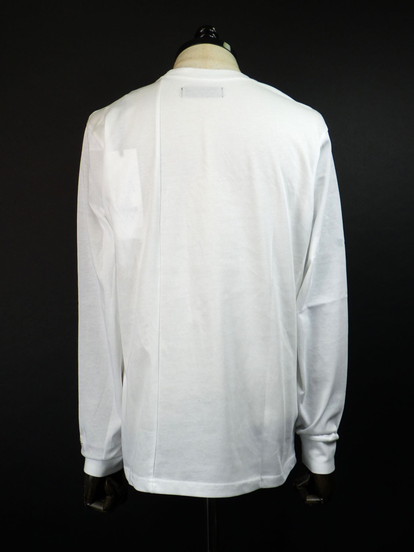 1PIU1UGUALE3 RELAX　スウィッチングロゴロングTシャツ　UST-25132-WH