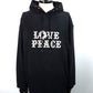 roarguns　LOVE AND PEACEストーンネイルフーディ　25FGB-10-BK