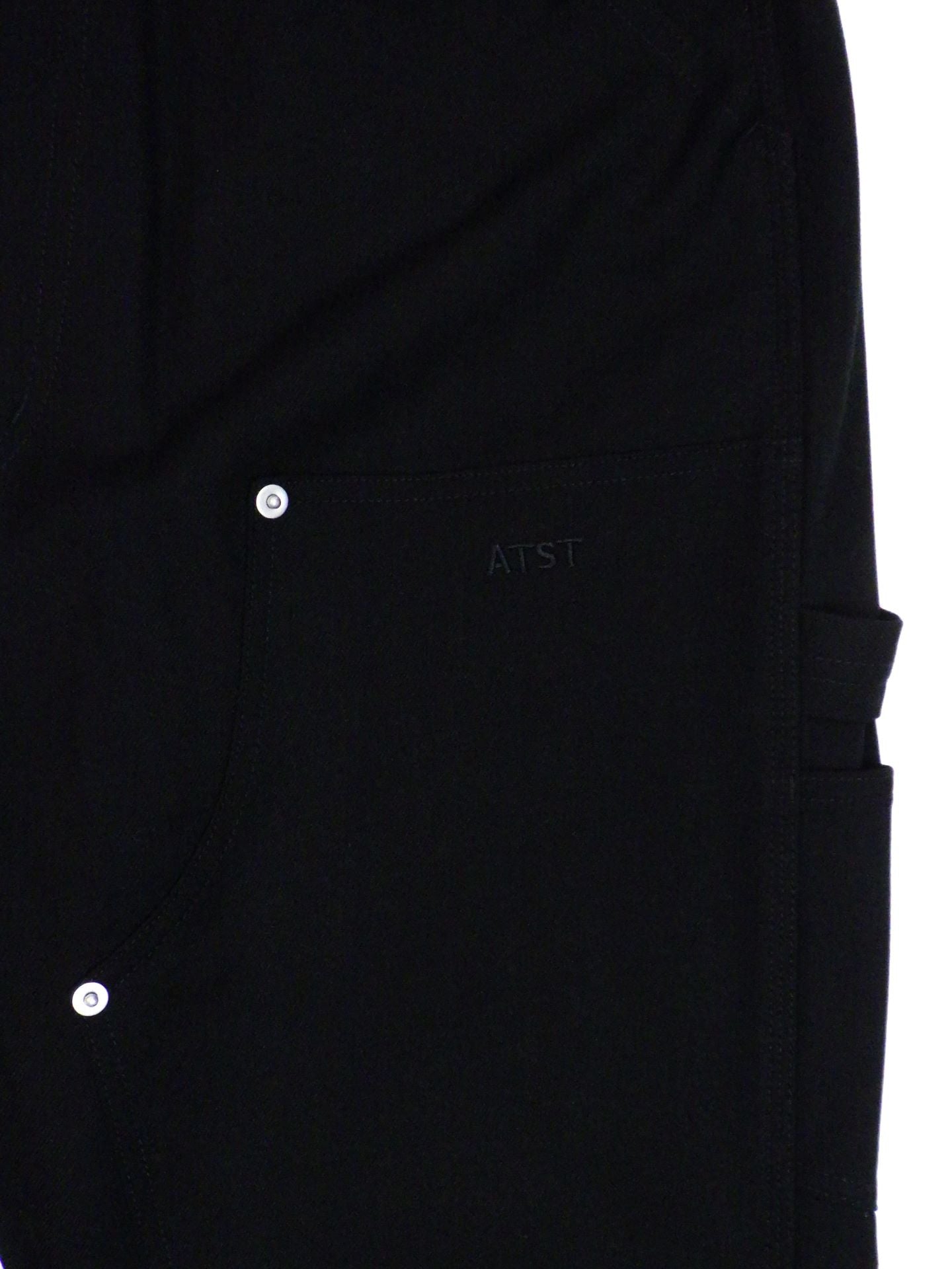 SUPERTHANKS　レイヤードヘムダブルニーパンツ　ST253PT01-BK
