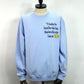 STUD MUFFIN　オーセンティックパイル ラベルプリント ボーンパッチワーク スウェットシャツ　624-02907-L.BL