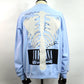 STUD MUFFIN　オーセンティックパイル ラベルプリント ボーンパッチワーク スウェットシャツ　624-02907-L.BL