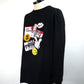 STUD MUFFIN　コットン天竺 ステッカーコラージュ ハンドニットパッチLS Tシャツ　514-02779-BK