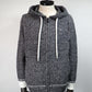 1PIU1UGUALE3 RELAX　バイカラーニットジップパーカー　USK-25029-GRY