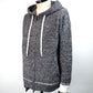 1PIU1UGUALE3 RELAX　バイカラーニットジップパーカー　USK-25029-GRY