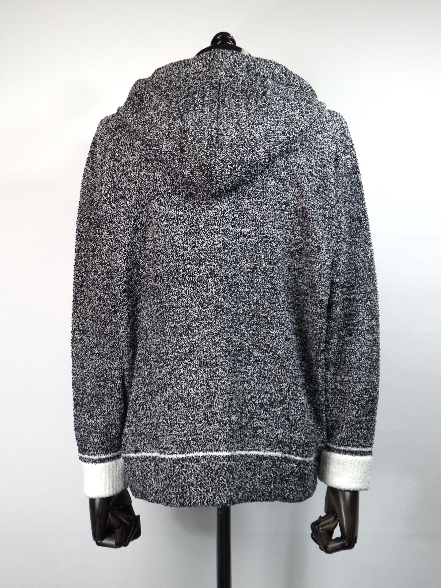1PIU1UGUALE3 RELAX　バイカラーニットジップパーカー　USK-25029-GRY