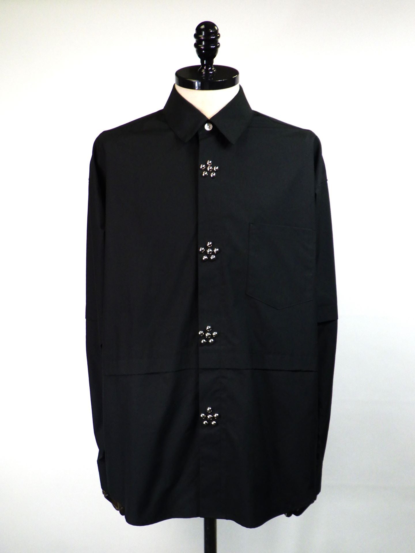 DISCOVERED　フラワーランポーニシャツ　DC-AW25-SH-02-BK